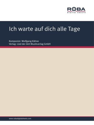 cover image of Ich warte auf dich alle Tage